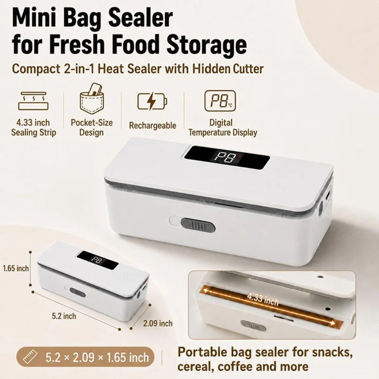 دستگاه دوکاره دوخت و پرس هوشمند پلاستیک Smart Sealer مدل TX-007