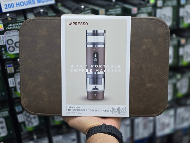 اسپرسوساز مسافرتی و شارژی ۴ در ۱ برند LePresso