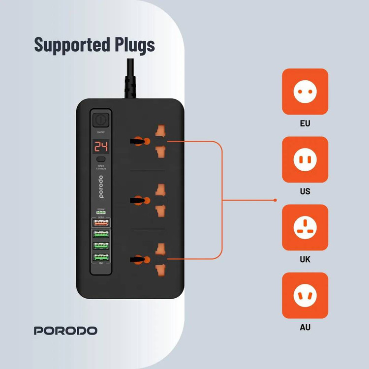هاب شارژ هوشمند Porodo مدل PD-FWCH013