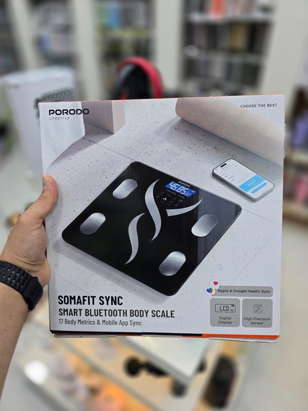 ترازوی هوشمند بلوتوثی پورودو لایفاستایل (Porodo Lifestyle) مدل PDLFSTSBS