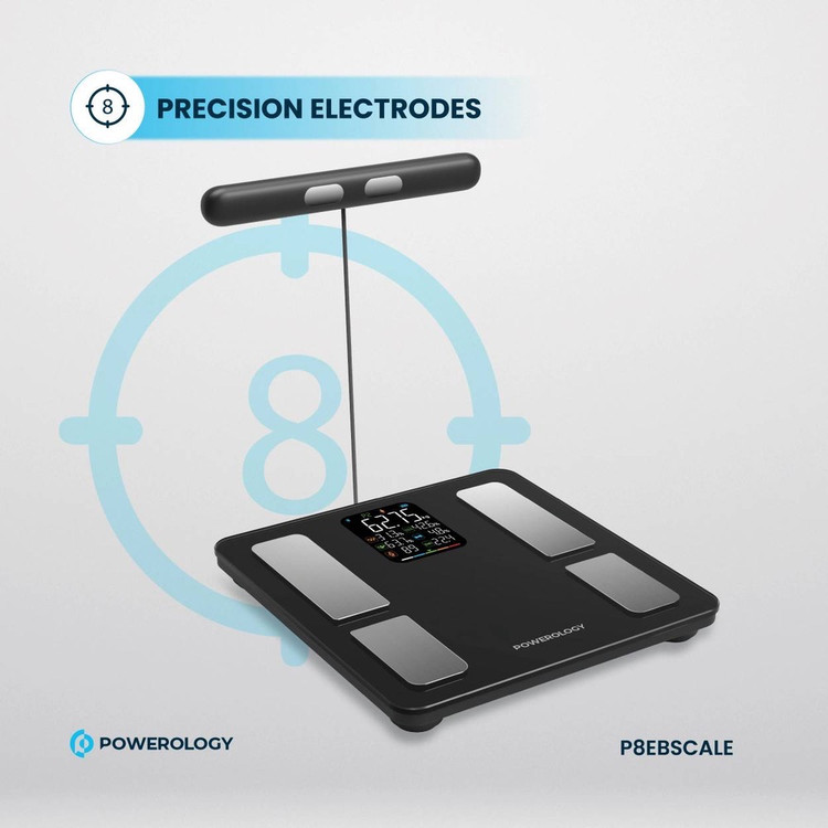 ZRT-004۴ترازو هوشمند پاوِرولوژی (Powerology Smart Scale) مدل P8EBSCALE