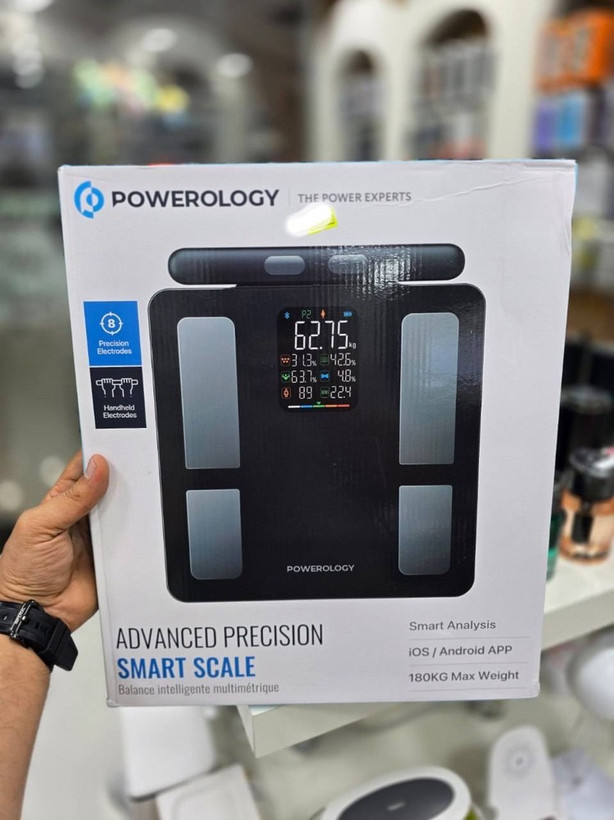 ZRT-004۴ترازو هوشمند پاوِرولوژی (Powerology Smart Scale) مدل P8EBSCALE
